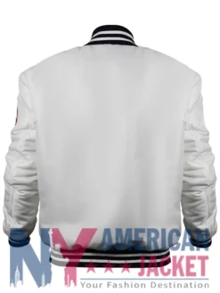 New York Yankees 90s Varsity White Jacket