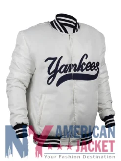 New York Yankees 90s White Varsity Jacket