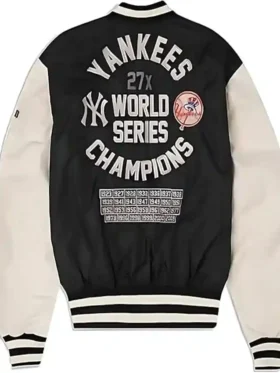 New York Yankees Basketball Vintage Wool Jacket Back