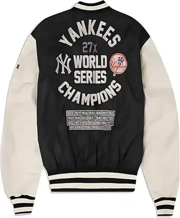 New York Yankees Basketball Vintage Wool Jacket Back