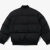 New York Yankees Black Puffer Bomber Jacket Back