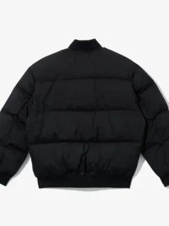 New York Yankees Black Puffer Bomber Jacket Back