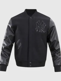 New York Yankees Black Wool Varsity Jacket