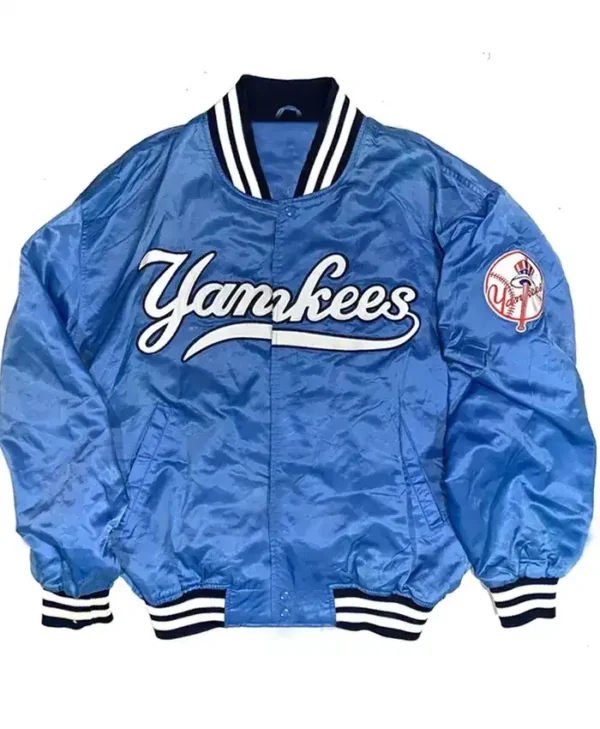 New York Yankees Blue Varsity Satin Jacket