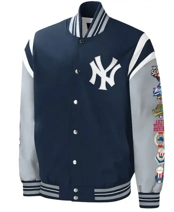 New York Yankees Championship Navy Blue Varsity Jacket