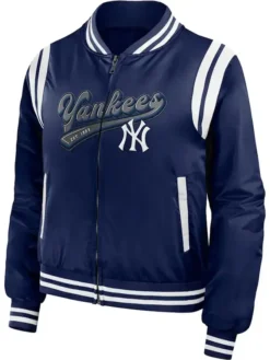 New York Yankees Navy Blue Bomber Jacket