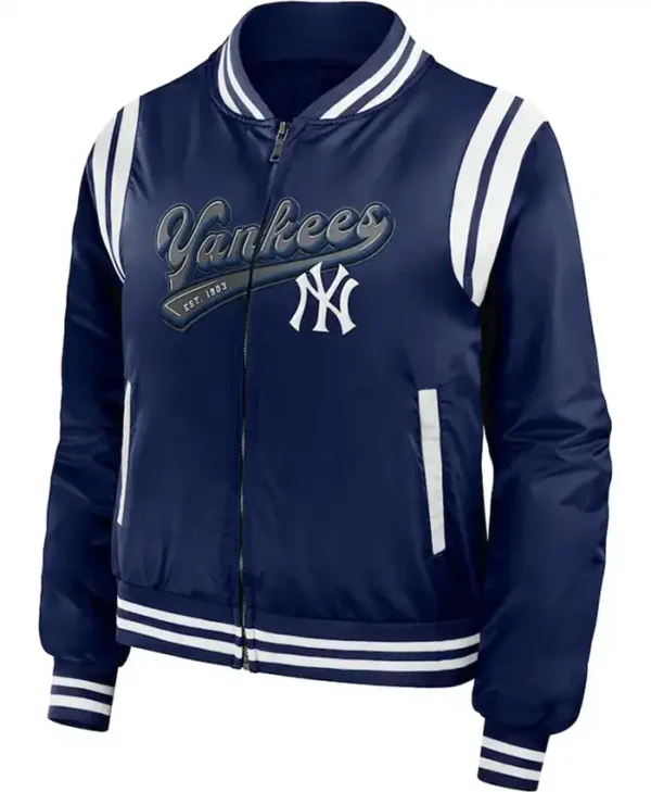 New York Yankees Navy Blue Bomber Jacket