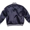 New York Yankees Navy Blue Embroidery Logos Satin Jacket Back