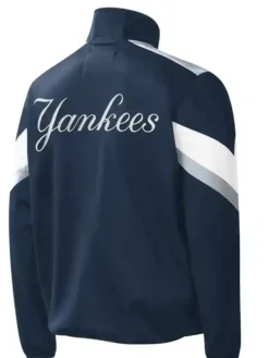 New York Yankees Navy Blue Track Jacket Back