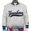 New York Yankees White Varsity 90s Jacket