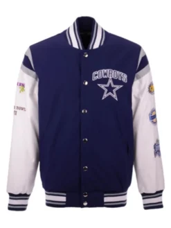 Norwood NFL Dallas Cowboys Blue Varsity Jacket