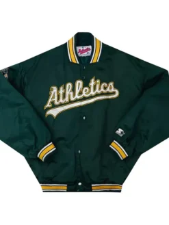 Oakland Athletics 1995 99 Satin Vintage Varsity Jacket