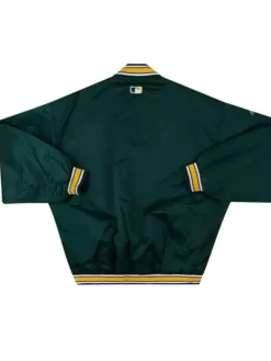 Oakland Athletics 1995 99 Satin Vintage Varsity Jacket Back