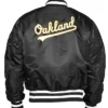 Oakland Athletics MA-1 Black Bomber Jacket Back