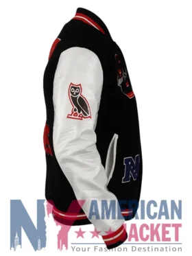 Ovo Black Atlanta Falcons Letterman Jacket