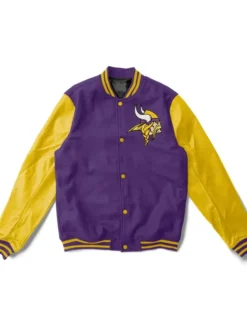 Paris Ward Minnesota Vikings Purple Wool Varsity Jacket