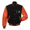 Philadelphia Flyers Black And Orange Wool Varsity Jacket