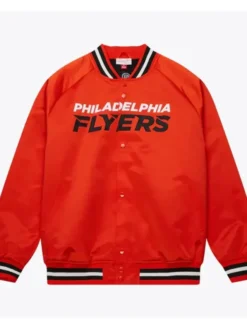 Philadelphia Flyers Red Satin Varsity Jacket