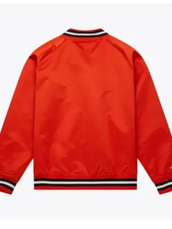 Philadelphia Flyers Red Satin Varsity Jacket Back