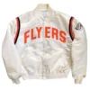 Philadelphia Flyers White Satin Varsity Jacket