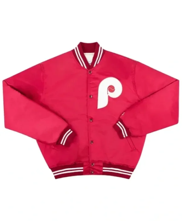 Philadelphia Phillies 1980’s Red Letterman Varsity Jacket