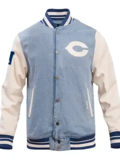 Philadelphia Phillies Full Snap Denim Varsity Jacket