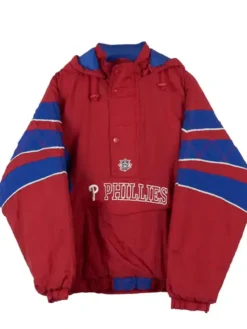 Philadelphia Phillies Red Vintage Pullover Jacket