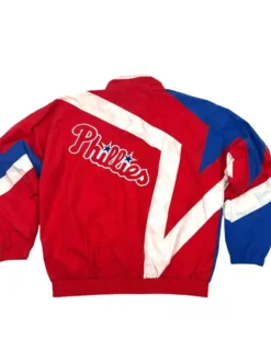 Philadelphia Phillies Red Vintage Starter Jacket Back