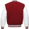 Philadelphia Phillies Wool Burgundy And White Varsity Jacket Back