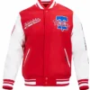 Philadelphia Phillies Wool Red And White Varsity Jacket