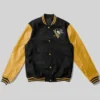 Pittsburgh Penguins Letterman Black Varsity Jacket