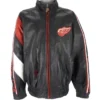 Red Wings Vintage Black Leather Zip Up Jacket