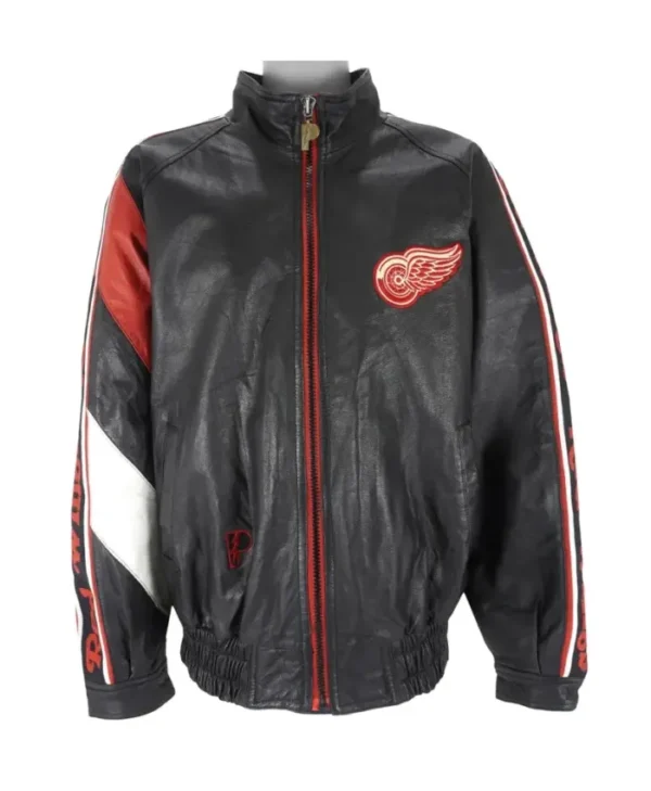 Red Wings Vintage Black Leather Zip Up Jacket
