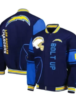 Rocio Los Angeles Chargers Team Blue Varsity Jacket