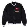 Romeo San Francisco 49ers Black Varsity Jacket