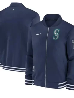 Seattle Mariners Navy Blue Bomber Jacket
