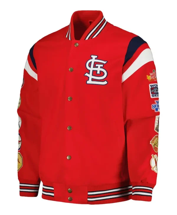 St Louis Cardinals Championship Red Wool Varsity Jacket
