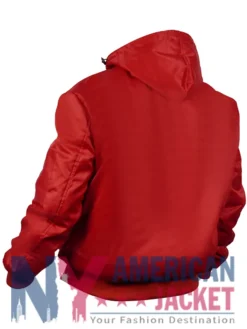 St Louis Cardinals Red Ma-1 Hooded Bomber Jacket