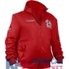 St Louis Cardinals Red Zip Ma-1 Bomber Hooded Jacket