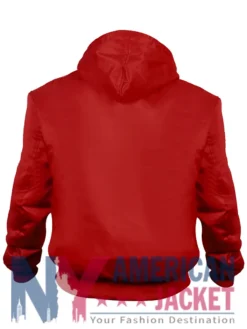 St Louis Cardinals Zip Red Ma-1 Hooded Bomber Jacket