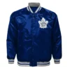 Stacey Toronto Maple Leafs Youth Ace Defender Blue Satin Jacket