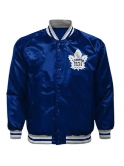 Stacey Toronto Maple Leafs Youth Ace Defender Blue Satin Jacket