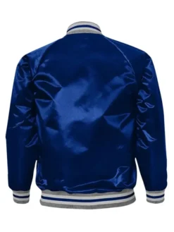 Stacey Toronto Maple Leafs Youth Ace Defender Blue Satin Jacket Back