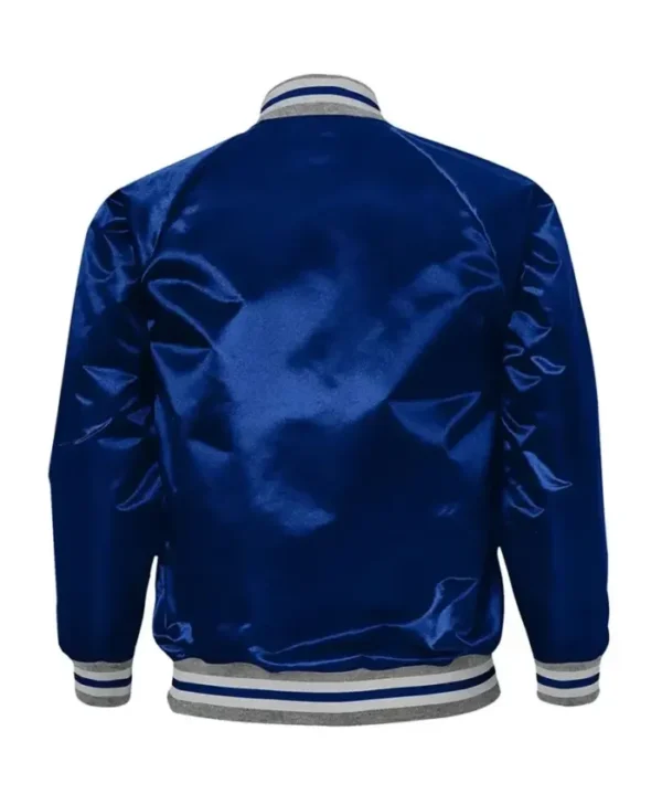 Stacey Toronto Maple Leafs Youth Ace Defender Blue Satin Jacket Back
