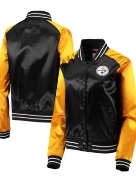 Sven Mills Pittsburgh Steelers Black and Gold Varsity Jacket