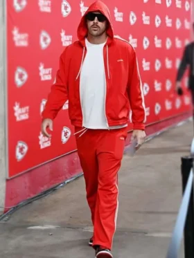 TNF Celine Travis Kelce Red Tracksuit For Sale