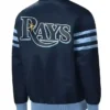 Tampa Bay Devil Rays Vintage Blue Bomber Jacket Back
