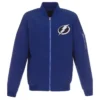 Tampa Bay Lightning Lightweight Blue Vintage Bomber Jacket