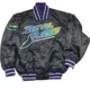 Tampa Bay Rays Black Varsity Satin Jacket