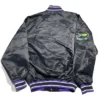 Tampa Bay Rays Black Varsity Satin Jacket Back